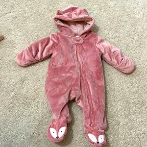 NWOT carters fox onesie jacket jumper